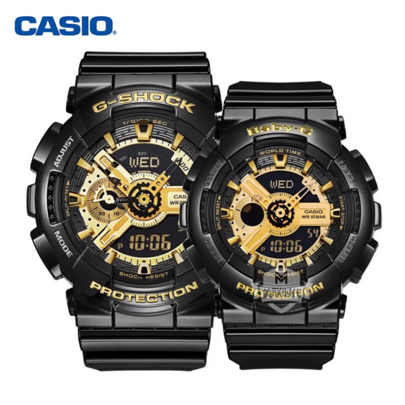 นาฬิกา casio ผู้ชาย นาฬิกาสมาทวอช 【1คู่ 】【 G SH OCK + BabyG】ดูคู่รัก แท้ 100% นาฬิกาแท้ 100% นาฬิกา G SH OCK GA-110