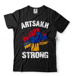 เสื้อยืด Cotton Comfortเสื้อยืด พิมพ์ลาย Artsakh Strong Republic Of Artsakh Hipster เลือกลายได้ขนาดเต็มS-5XL