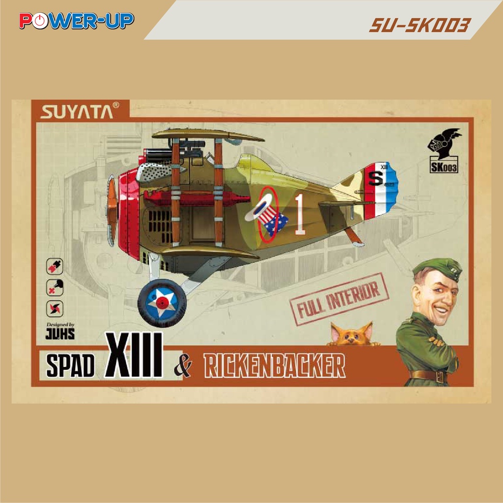 EGG PLANE SPAD XIII & RICKENBACKER.