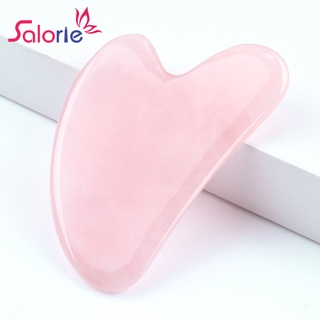 Salorie 1 Pieces Natural Pink Resin Scraping Board Guasha Board Scraper Tools Board Massager Tool Relax Facial Beauty Tool