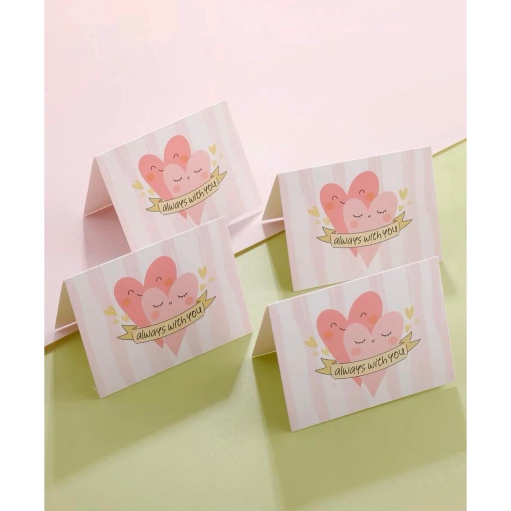 Heart Print Greeting wishes card-  birthday/kids/ wedding/mother’s day/ Father’s Day/ valentines