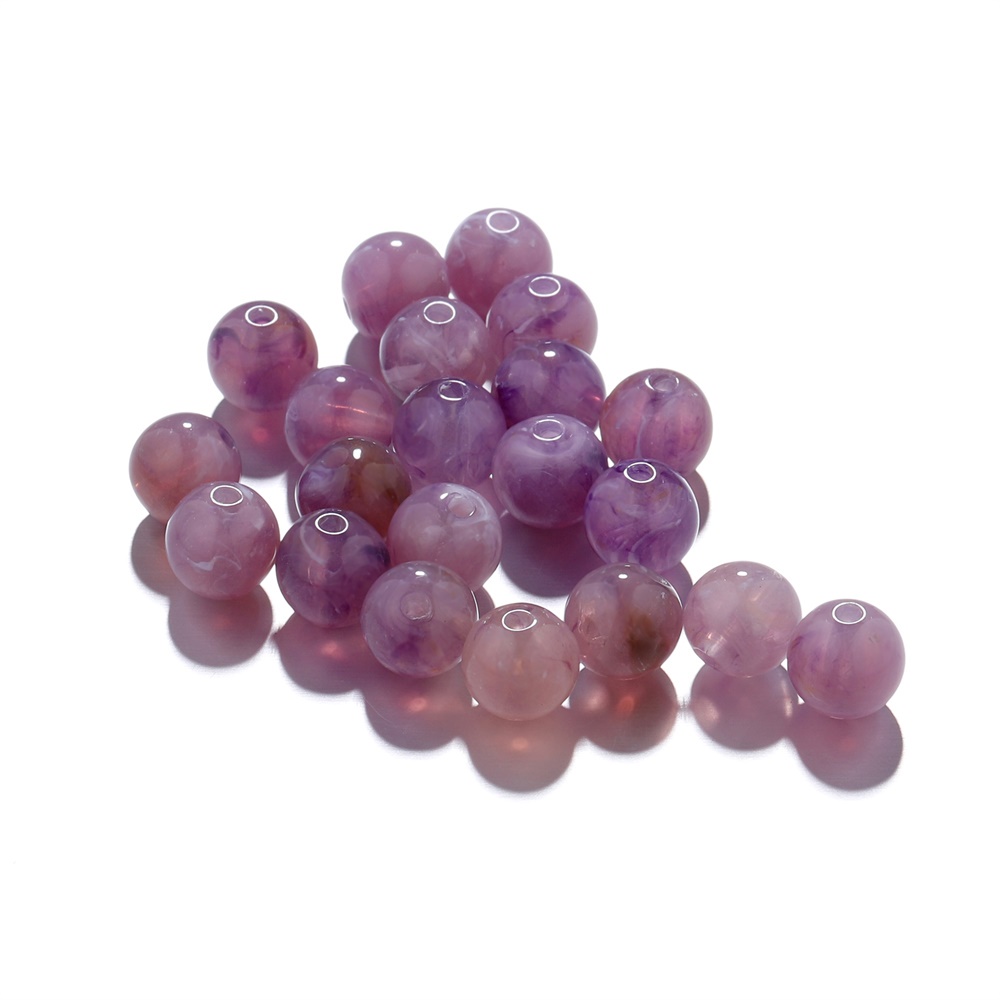 St.kunkka 50 ชิ้น 6 มม ลูกปัดหินเทียม อะคริลิค 34 สี สําหรับทําสร้อยคอ สร้อยข้อมือ DIY - รูปที่ 6