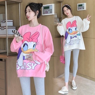 เสื้อแขนยาว daisy duck เสื้อกันหนาวลายเป็ด