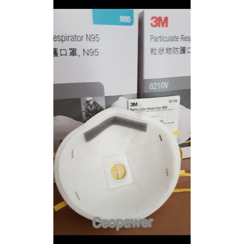 ▥หน้ากากอนามัยN95,3M8210V,3M8210 ป้องกันฝุ่น,สารเคมีและเชื
