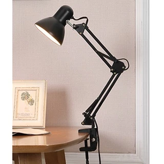 โคมไฟปรับระดับได้รอบทิศทาง โคมไฟตั้งโต๊ะ โคมไฟหนีบโต๊ะ Desk Lamp ใช้กับขั้วหลอดE27 โคมไฟอ่านหนังสือ