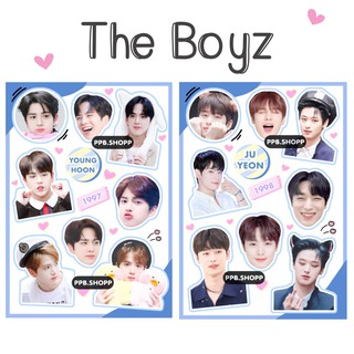 ( สั่งขั้นต่ำ 5 แผ่น ) The Boyz สติ๊กเกอร์ไม่ไดคัท อ่านก่อนกดสั่งนะคะ THRILL RIED