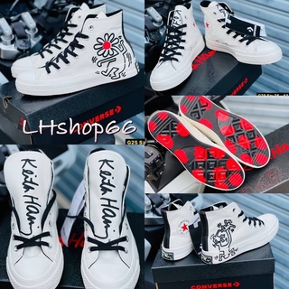 🛑รองเท้าใบ Converes Chuck Taylor All star 70 Hi Keith Haring Egret สินค้าพร้อมกล่อง‼️‼️