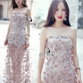 Sevy sakura off shoulder midi dress