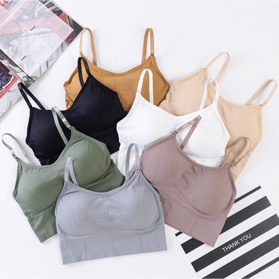 Pretty Bra PB-107 เสื้อในสายเดี่ยว ผ้าเรยอน ผ้ายืดใส่สบาย