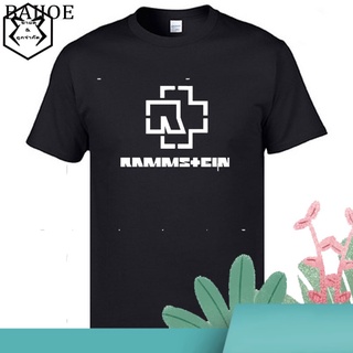 เสื้อยืดผ้าฝ้ายแขนสั้นพิมพ์ลาย baijoe rammstein สําหรับผู้ชาย