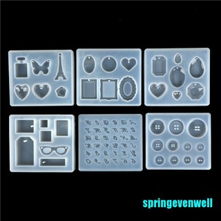 [springevenwell] แม่พิมพ์ซิลิโคนเรซิ่น สําหรับทําเครื่องประดับ DIY