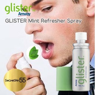 Glister ระงับกลิ่นปาก ให้ลมหายใจหอมสดชื่น สเปร์ยขนาด 14 มิลลิลิตร Amway แท้จากช้อป**