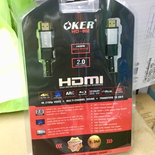 HDMI Cable 3m. Version2.0 Oker