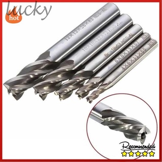 hss cnc 4 flute end mill ชุดอุปกรณ์เครื่องมือสว่าน 4/6/8/10/12 มม.