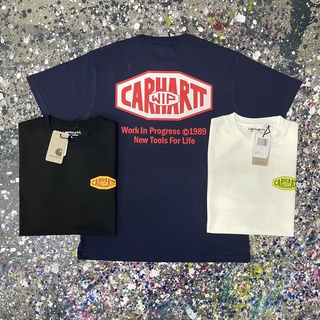 แฟชั่นคลาสสิกเสื้อยืดแขนสั้นลําลอง ทรงหลวม พิมพ์ลายตัวอักษร Carhartt WIP Kahart Tooling Street สําหรับผู้ชาย