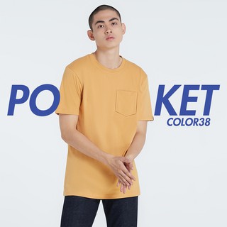 เสื้อยืด กระเป๋าอก คอกลม cotton100% คุณภาพ ไม่ยืด ไม่ย้วย by jfourtshirtmart