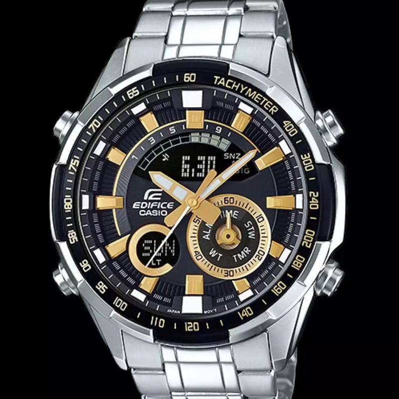 Casio Edifice นาฬิกาข้อมือผู้ชาย สายสแตนเลส รุ่นERA-600D-1A9(Silver) มาใหม่ ประกัน1ปี