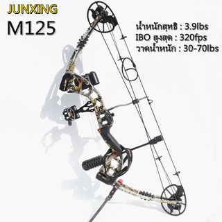 30-70lbs ธนู Compound Bow ชุด 320fps ขวามือ Stabilizer Bow Sight Bow อุปกรณ์เสริมสำหรับล่าสัตว์กีฬากลางแจ้ง