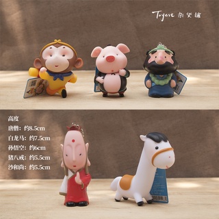 โมเดลตุ๊กตาไวนิล Journey to the West Story Tang Monk Son Goku Pig Bajie ของเล่นสําหรับเด็ก