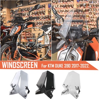 กระจกกันลม พร้อมตัวยึด สําหรับรถจักรยานยนต์ KTM Duke SX RC 125 390 2017-2022 2019 2020 2021 2022