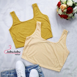 🎀เสื้อกล้ามjubu🎀 พร้อมส่ง เสื้อครอป เสื้อกล้าม คละลาย เสื้อกล้ามครอป#485