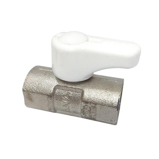 มินิบอลวาล์ว มินิบอลวาล์ว FF ANA 1/2 นิ้ว สีขาว วาล์วน้ำ งานระบบประปา MINI BALL VALVE ANA FF 1/2” WHITE