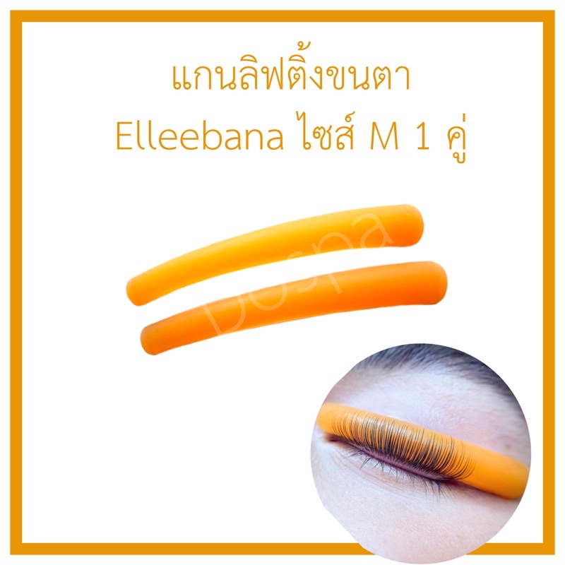 แกนดัดขนตา C Curl แกนลิฟติ้งขนตา Elleebana เฉพาะไซส์ M 1 คู่ ลิฟขนตาเด้งมาก