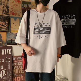 เสื้อยืด Oversize ผ้าCotton 100% แฟชั่นสไตล์เกาหลี T-Shirt โอเวอร์ไซส์ สกรีนลายสวยงาม พร้อมส่ง