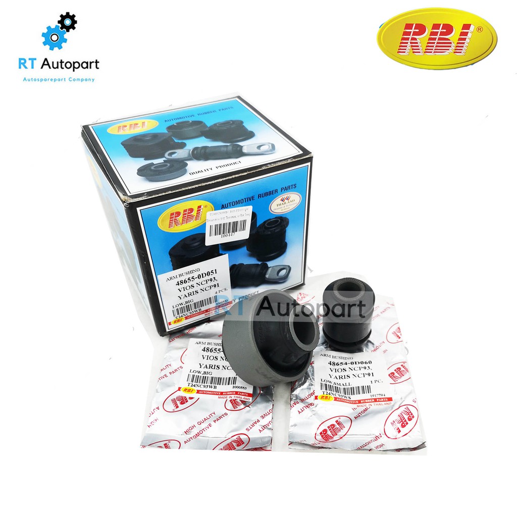 RBI บูชปีกนกล่าง Toyota Vios NCP93 ปี07-13 Yaris NCP91 ปี05-13 / บูชปีกนก /48654-0D060 / 48655-0