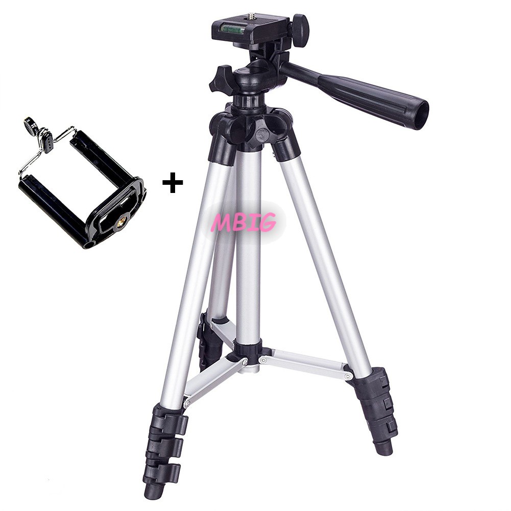 hotMG Tripod Mount Stand Set With Phone Holder Clip For Smartphone
