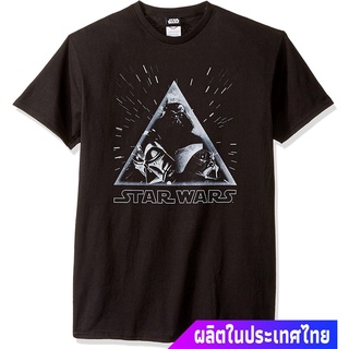 เสื้อยืดสีพื้นคอกลม Star Wars Mens Soft Triangle Graphic T-Shirt sale Star Wars สตาร์ วอร์ส