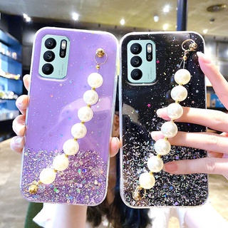 เคส ออปโป้ OPPO Reno6 Z A95 5G A54 A15 A15S A74 A94 2021 ปลอก อ่อนนุ่ม ซิลิโคน Glitter Sequin Star ใส เคสโทรศัพท์ ออปโป้ OPPO A54 A15S A15 A74 Reno 6 Z 5G Clear Case