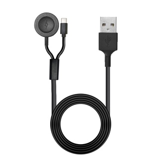 Capa สายชาร์จหูฟัง USB สําหรับ Fossil Gen6 5 4 2 in 1