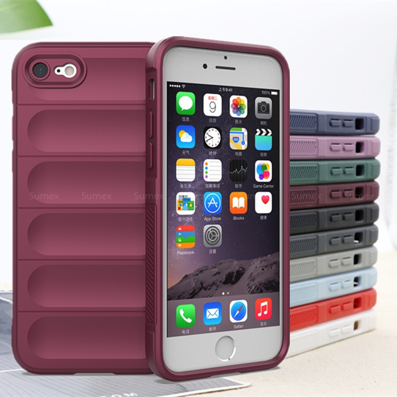 หรูหราซิลิโคนกันกระแทกเคสโทรศัพท์สําหรับiPhone8 iPhone7 iPhoneX iPhoneSE3 กล้องเลนส์ป้องกันปกหลังสําหรับiPhone 8 7 X XS XR SE 2020 2022 SE3 Plusแฟชั่นคู่ปลอก