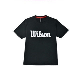 [S-5XL]Wilson เสื้อยืดแขนสั้น ผ้าฝ้าย ใส่สบาย พิมพ์ลาย Wilson สําหรับผู้ชาย