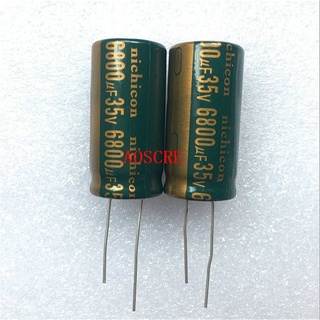 ตัวเก็บประจุไฟฟ้า ความถี่สูง 35V6800UF 6800UF 35V 18X35 ทนต่ออุณหภูมิสูง 5 ชิ้น