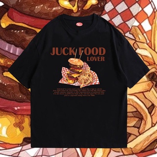 (🔥พร้อมส่ง🔥) เสื้อ JUNK FOOD ผ้าCotton 100% ผ้าดีมากก มีขาวและดำ  และ OVERSIZE SheShirts