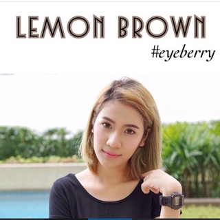 คอนเเทคเลนส์  สี Lemon brown