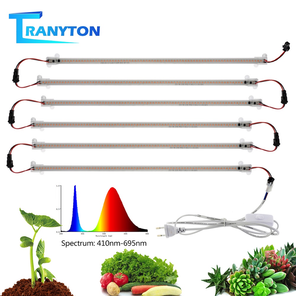 AC220V 1-6 pcs LED โคมไฟปลูกพืชเต็มสเปกตรัมกันน้ํา สําหรับต้นกล้าดอกไม้ระบบพืชในร่ม Veg Plant