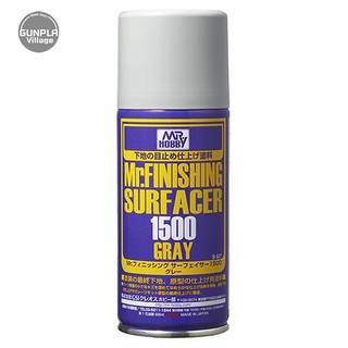 Mr.hobby MR.FINISHING SURFACER 1500 B-527 Gray 170ml 4973028420197  (สีสเปรย์รองพื้น) (สี)