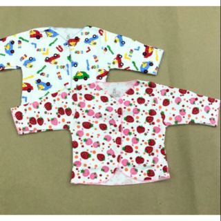 เสื้อแขนยาว กระดุมผ่าหน้า เด็กแรกเกิด

ผ้า cotton 100%

ขนาด อกกว้าง 8 นิ้ว
ยาว 24 ซม