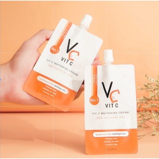 VC Vit C Whitening Cream วีซีวิตซี ครีมไวท์เทนนิ่ง เหมาะสำหรับผิวแพ้ง่าย วิตามินซีที่มีคุณสมบัติพิเศษ สารสกัดทรงพลัง