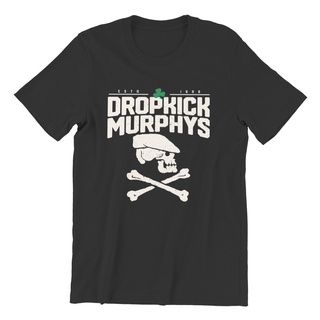 เสื้อยืดผ้าฝ้ายเสื้อยืด ผ้าฝ้าย 100% พิมพ์ลาย Dropkick Murphys Band แฟชั่นฤดูร้อน สําหรับผู้ชายL XL  XXL 3XL