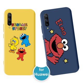 Sesame Street Huawei P40 Pro Plus กรณี Y5P Y6P Casing Y7P Y8P Mate 10 20 30 Lite P20 30 Lite Y9 Prime 2019 Nova 2i 3i 3e 4e 4 5 5i 5T 6 7 SE 7i Pro Soft Phone Case