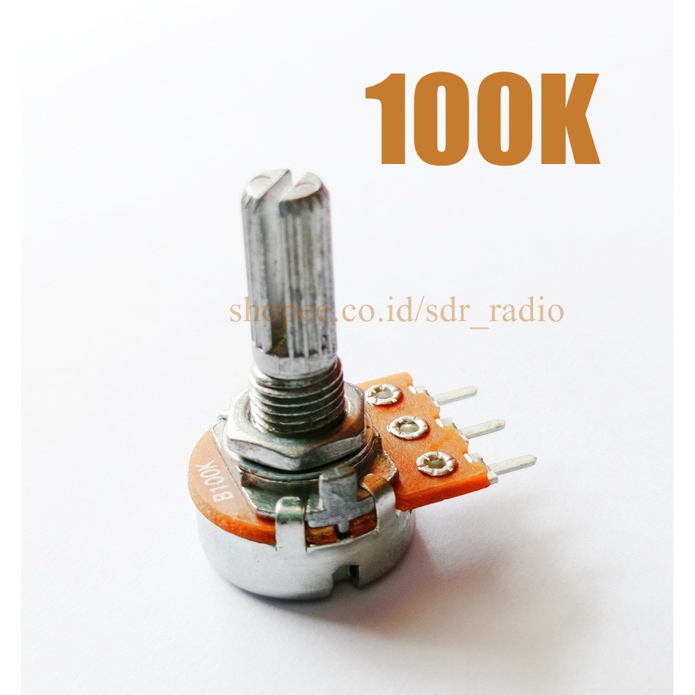 Potentiometer 100K Potentiometer 100 กิโล Mono B100k Potentiometer