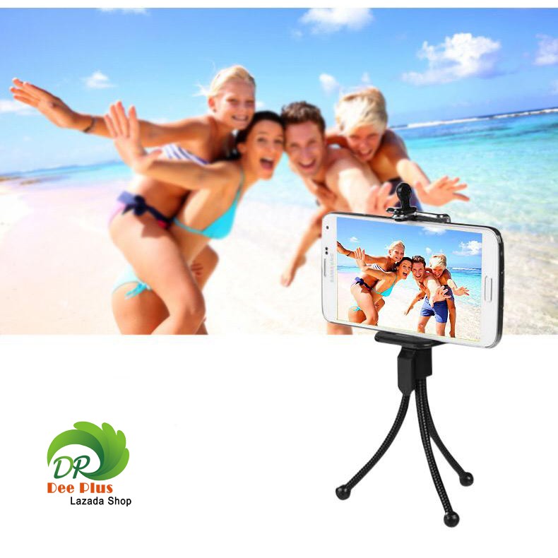 Mini Mobile Phone Three Tripod Desktop Three Tripod Hose Spring Small Tripod Metal Small Hose Three Tripod