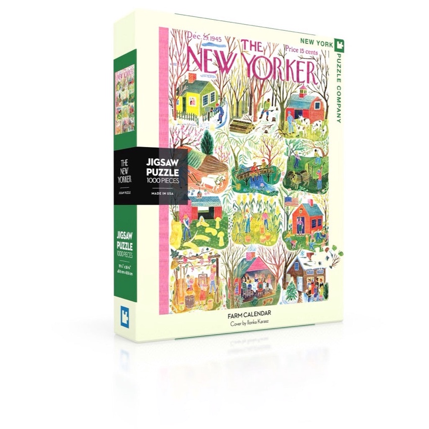 The New Yorker: Farm Calendar 1,000pc puzzle - จิ๊กซอว์รูปนิตยสารวินเทจ vogue 1,000 ชิ้น
