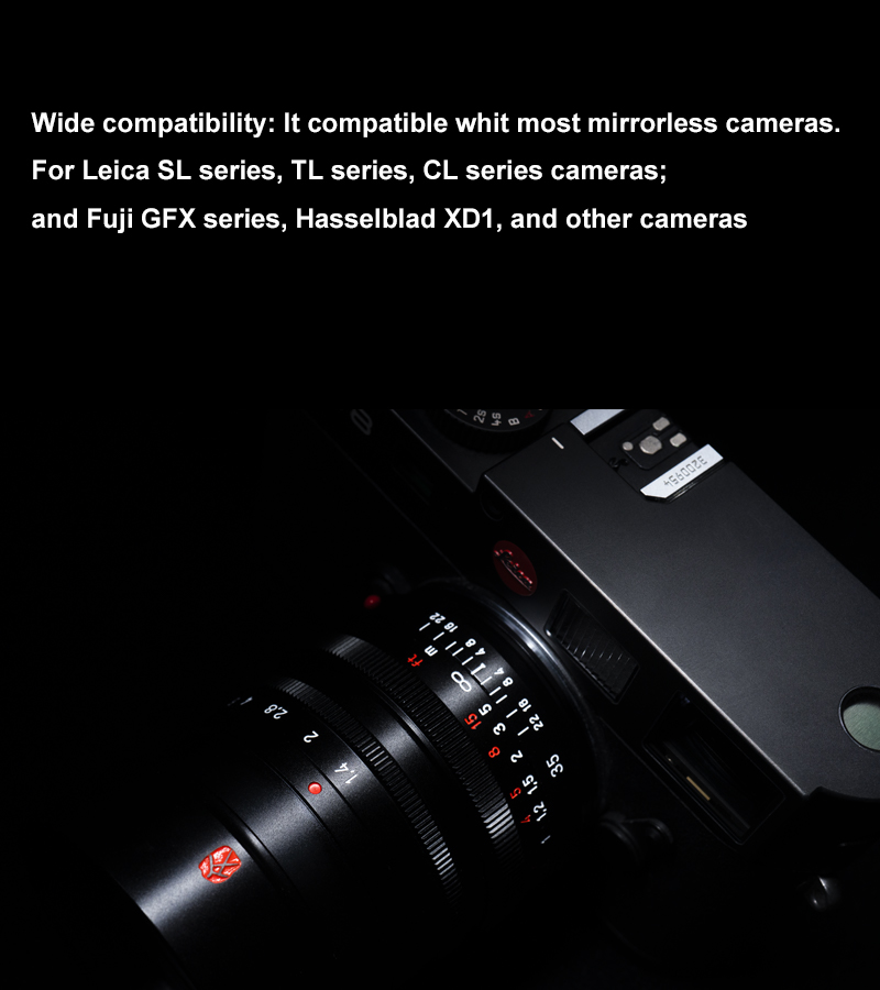 7Artisans เลนส์กล้อง 35mm F1 . 4 สําหรับกล้อง Leica M Mount Lens Cameras Manual Mf M240 M3 M6 M7 M8 M9 M10