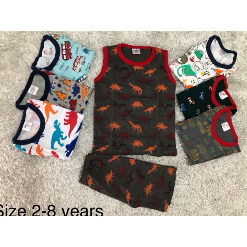 1Y-6Y SLEEVELESS PLAY SET HOME WEAR BOY/GIRL