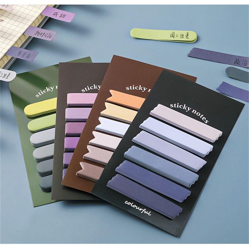 LONTIME 120 แผ่นบุ๊คมาร์ค Notepad อุปกรณ์การเรียนเครื่องเขียน ​สติ๊กเกอร์กระดาษ